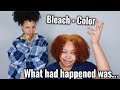 I Tried Bleaching My Friend's Black Natural Hair And...... | Hair Transformation Black To Orange