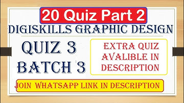 Graphic design quiz 3 batch 3 || Graphic Design Quiz 3 extra quiz available in description
