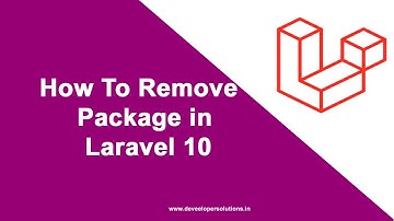 How to Remove Package In Laravel 10 | Laravel Uninstall Package | Laravel Tutorial