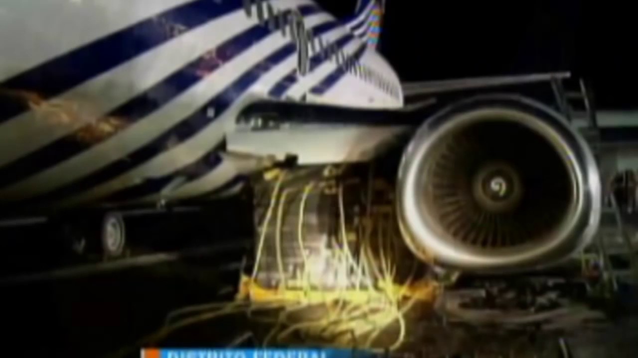 AVIÓN DE MAGNICHARTERS ACCIDENTE EN AEROPUERTO DE LA CIUDAD DE MÉXICO