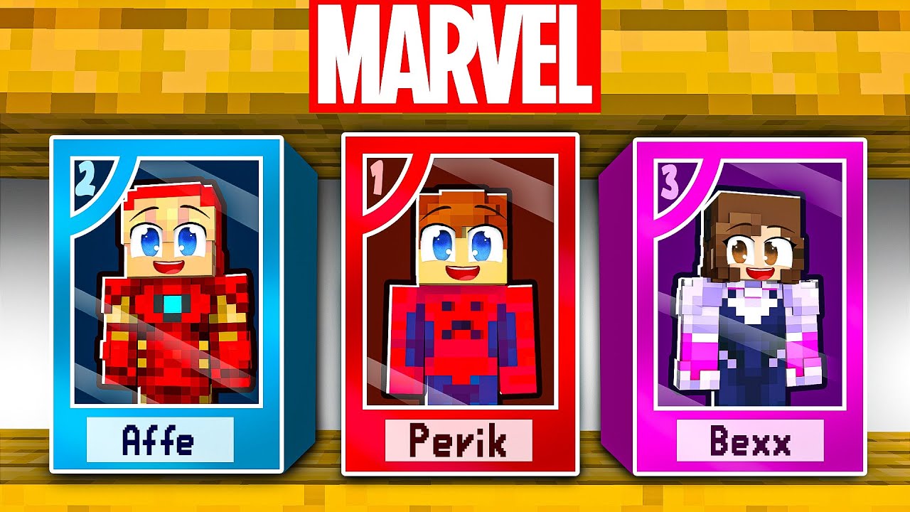 Vi Förvandlades Till SUPERHJÄLTE LEKSAKER i Minecraft!