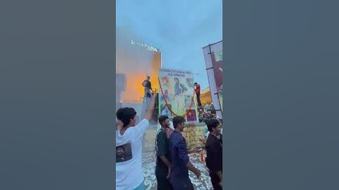 Vizag Raviteja fans drink abhishekam Mr Bachchan movie