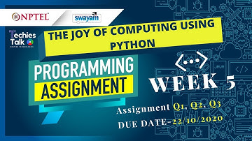 NPTEL The Joy of Computing using Python Week 5 Programming Quiz Assignment Solutions | Swayam 2022
