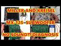 MILLER AND KREISEL MX-125 SUBWOOFER DIAGNOSIS  -  YOU GUESSED IT, HIGH ESR CAPACITORS STK4048V
