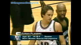 Zoran Planinic 1st appearance & points in the NBA