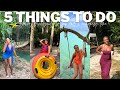 5 things to do in trelawny jamaica vlog vacation travel itinerary food swimming beach river