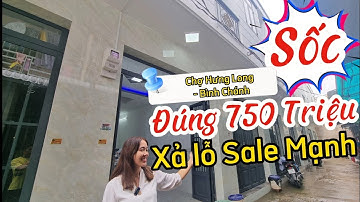 Chủ nợ ngân hàng cần ra gấp nhà 750 triệu, gần chợ Hưng Long Bình Chánh giá rẻ#nhamoimoingay