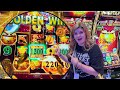 The NEW Dancing Drums Golden Slot Machines are CRAZY!