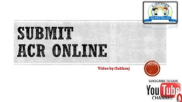 Online ACR || E punjab web portal || Video By Sukhraj   #just Sukhraj