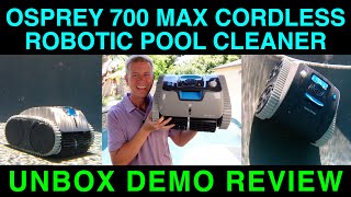 Wybot Osprey 700 Max Robotic Cordless Pool Cleaner Demo Review