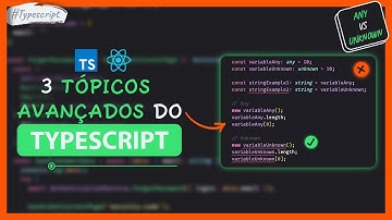 3 CONCEITOS AVANÇADOS DO TYPESCRIPT QUE VOCÊ DEVE SABER | Dev React