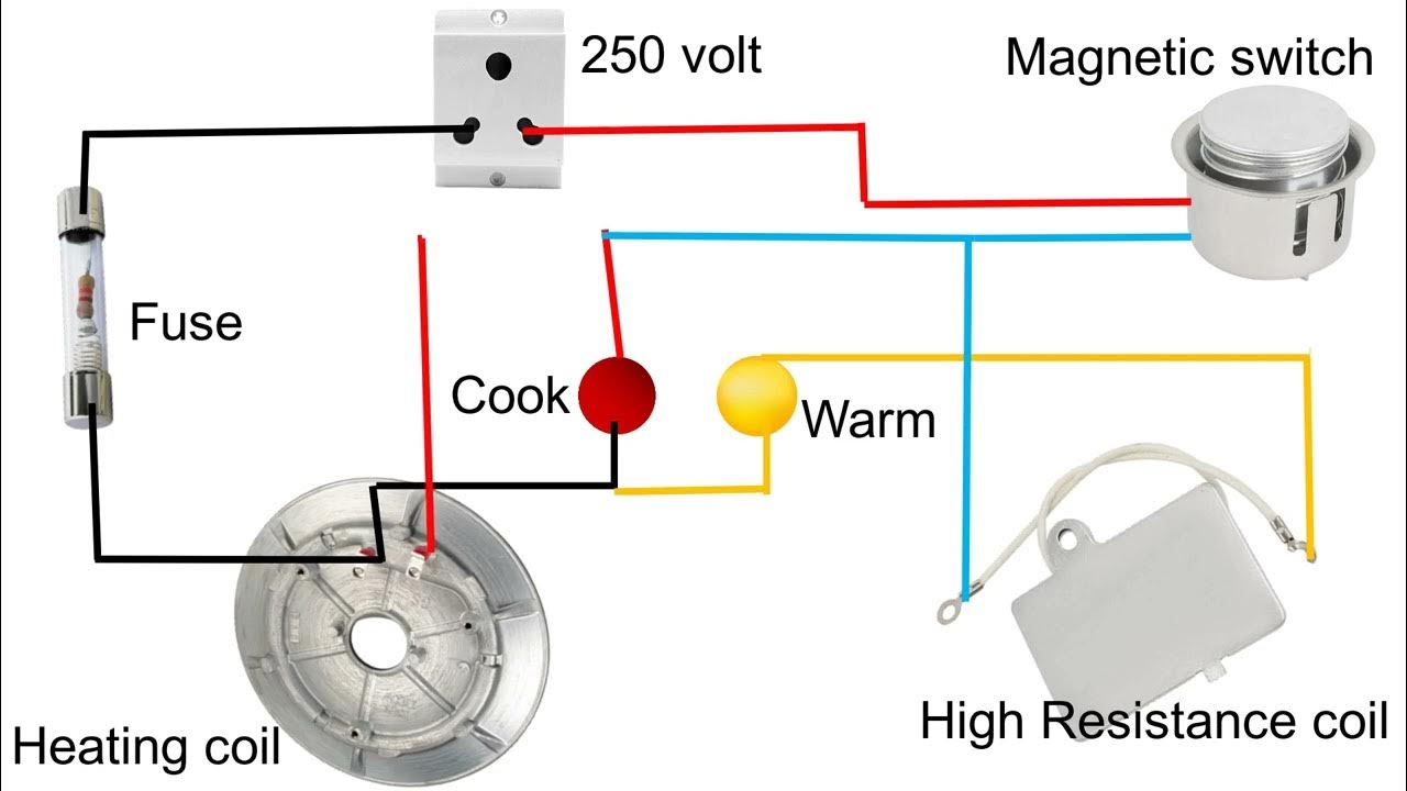 Rice cooker full wiring YouTube