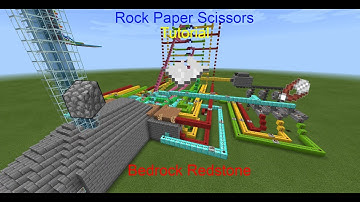 Rock Paper Scissors Redstone Tutorial Minecraft Bedrock