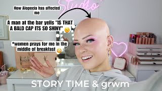 He screamed “is that a bald cap it’s so shiny” TO ME AT A BAR… Story time GRWM