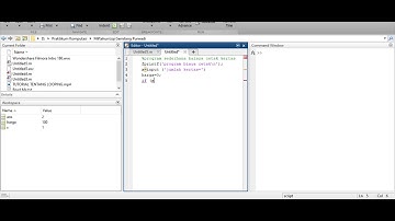 tutorial mathlab if statement (percabangan) #FINALPROJECTPRAKTIKUMKOMPUTASIUMS2020