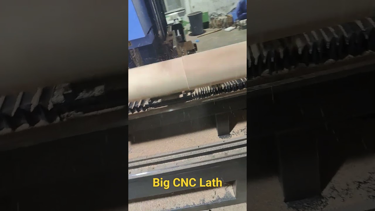 making Big Pillar - CNC wood Lath Machine  
