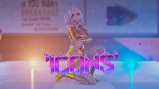 //MMD//+MODEL DL//- 핫이슈 (HOT ISSUE) - 'ICONS' {60fps}