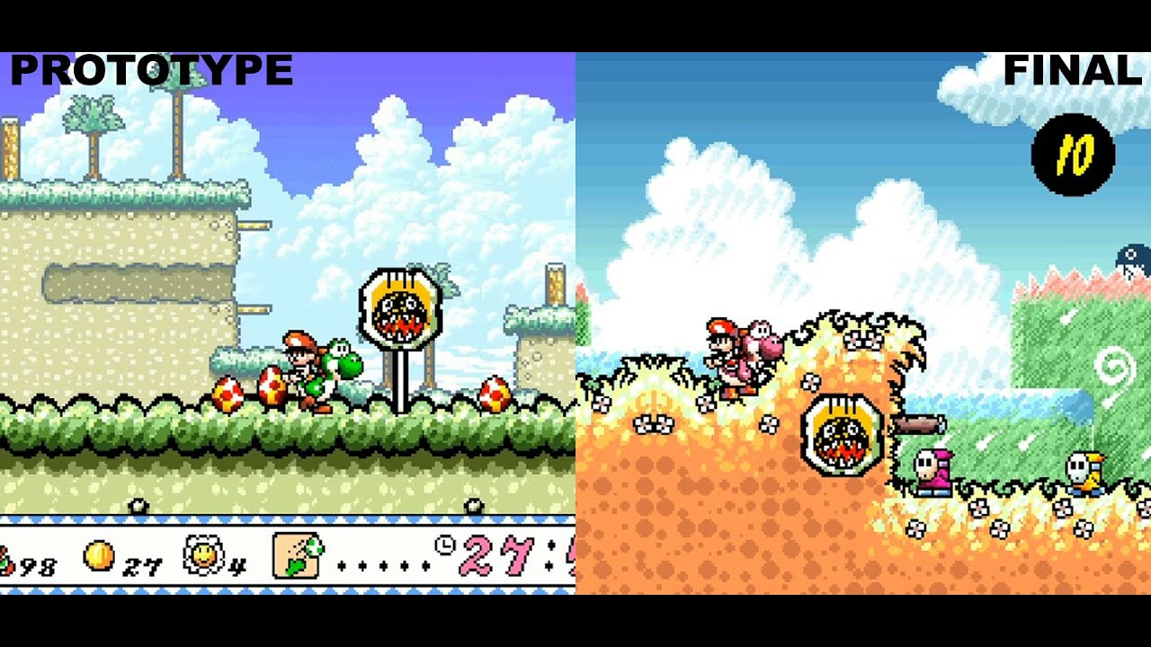 Yoshi's Island Prototype - Changes And Unused Content