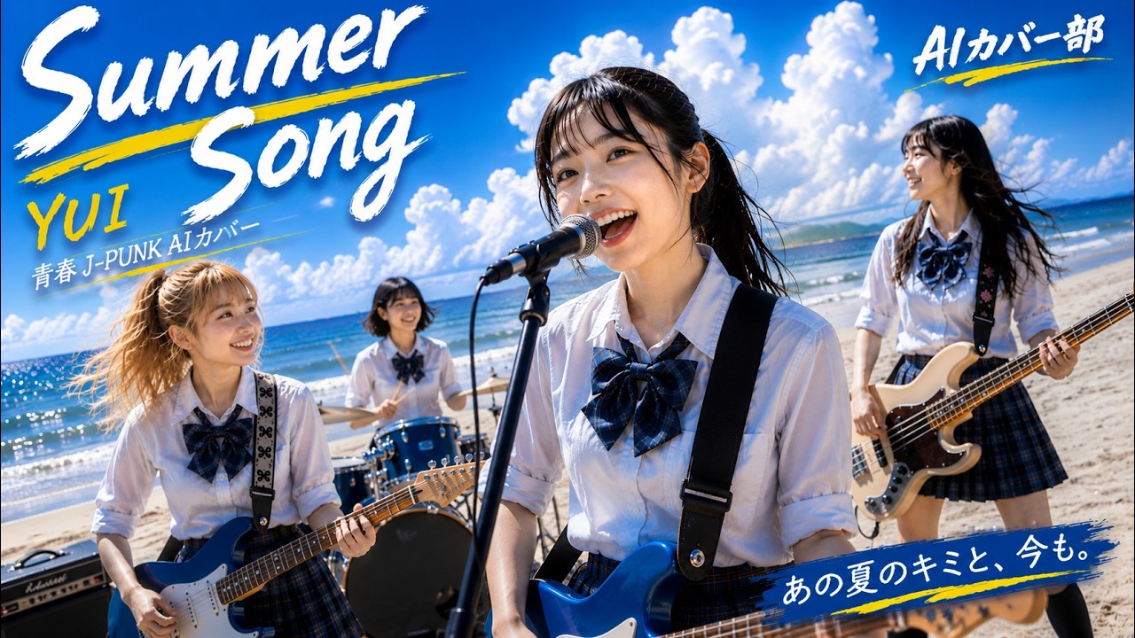 Summer Song / YUI｜青春J-PUNK AIカバー【ガールズバンド】 - YouTube