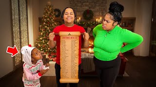ANNOYING LITTLE SISTER COPIES HER BIG BROTHER CHRISTMAS LIST, What Happens Next Is SHOCKING!!!