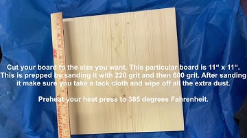 Sublimating on Vinyl to Wood