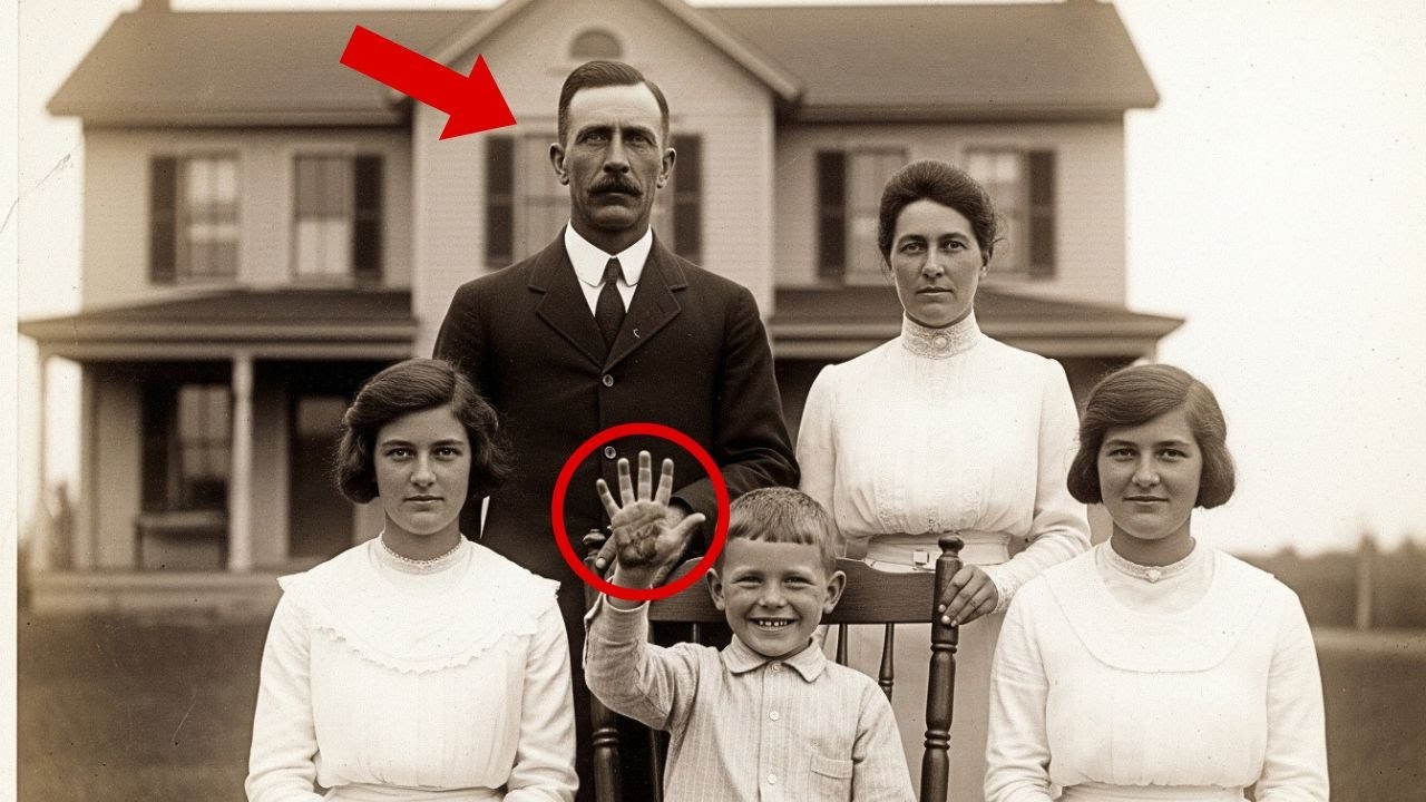 Boy Waves for a 1915 Family Portrait — 100 Years Later, Historians Freeze When They Notice His Hand.