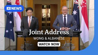 IN FULL: Anthony Albanese speaks alongside Singapore's PM Lawrence Wong | ABC NEWS