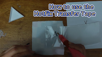 How to use the Hotfix Transfer Tape Tutorial Iron On Hotfix