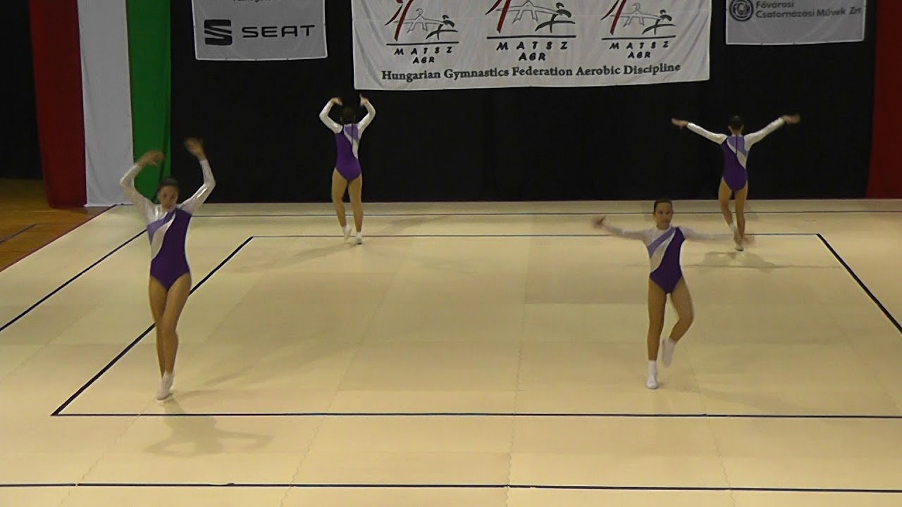 Basic Aerobik UP2 csapat Diákolimpia bajnok gyakorlat