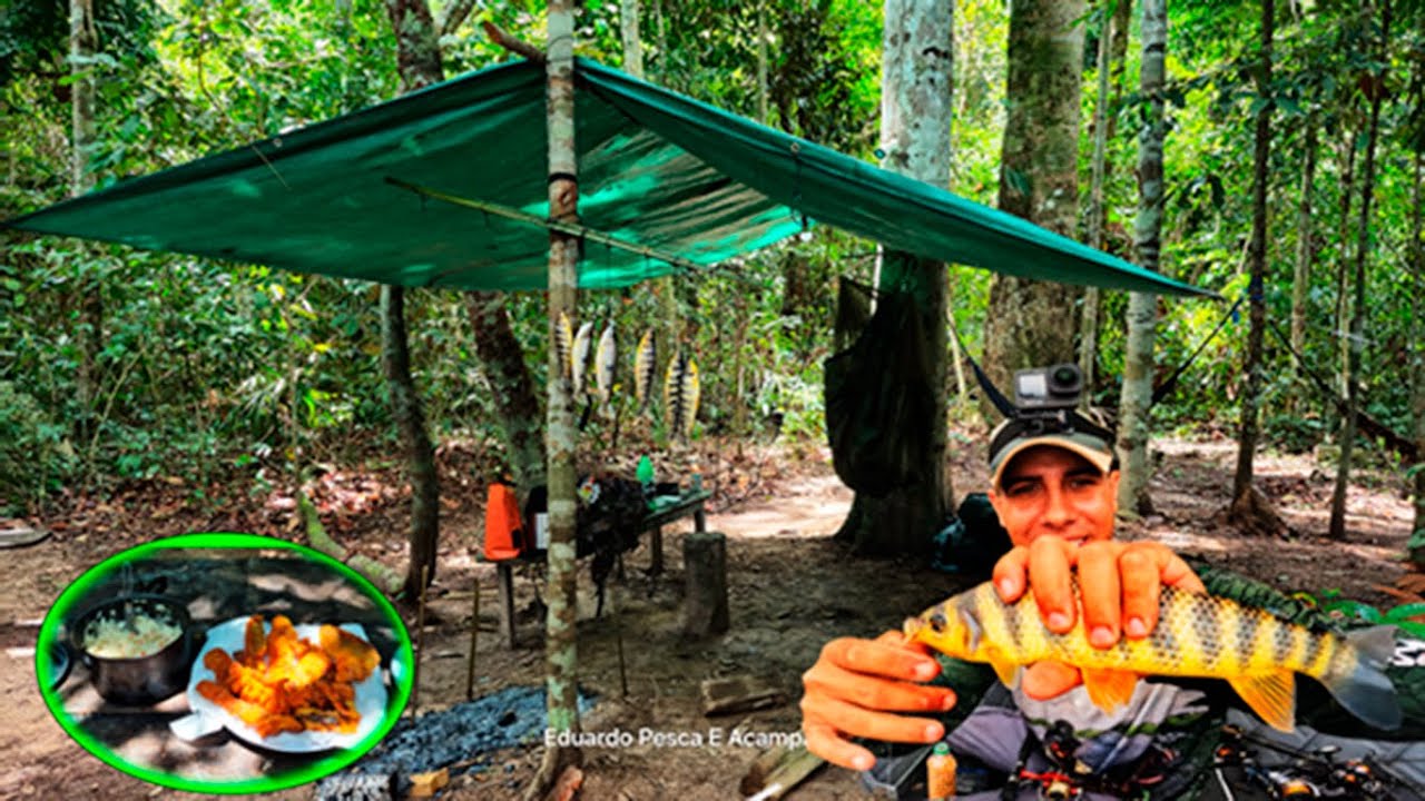 Acampei debaixo de Chuva! 4 horas de temporal e muita pescaria.