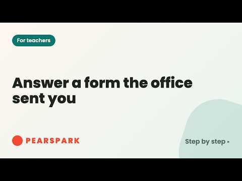 Video thumbnail: Answer a form the office sent you