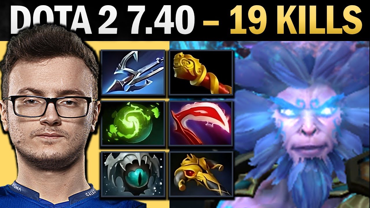 Monkey King Pro Carry with MKB and 19 Kills - Dota 7.41