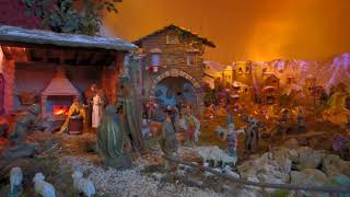 Christmas Nativity diorama in Venice, Italy