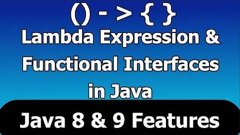 Lambda Expression in Java | Functional Interfaces in Java | Java 8 Features