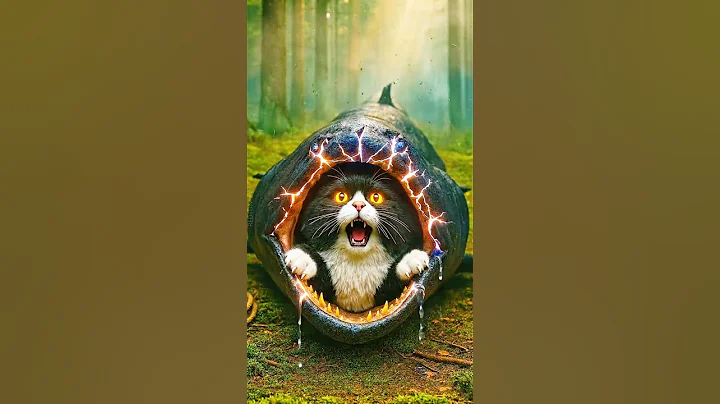 Video 11360471: giant persian cat, fish persian cat, black persian cat