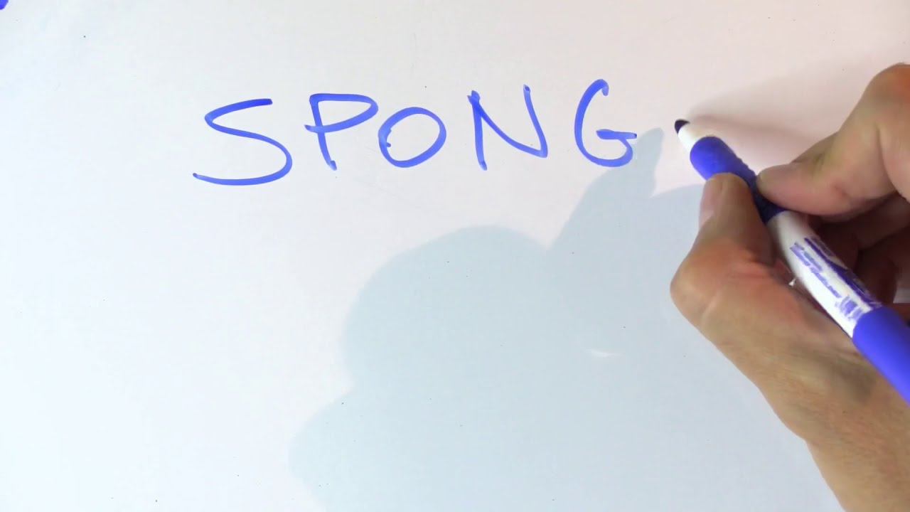 Cómo se escribe ESPONJA en inglés - YouTube