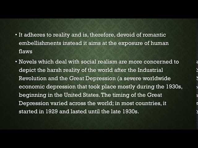 What is social realism?