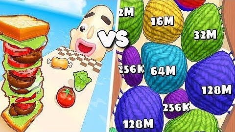 Blob Merge 3D (vs) Sandwich Runner : Super Fun & Satisfying Gameplay Android, iOS |