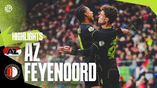 Hard-fought win! | Highlights AZ - Feyenoord | Eredivisie 2023-2024