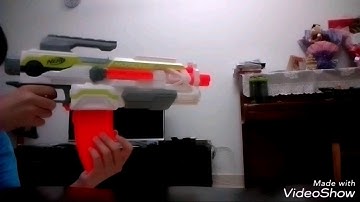 Nerf Modulus ECS-10 Firing Test Demo with Slow Motion
