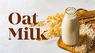 HOW TO MAKE OAT MILK AT HOME | Homemade Oat Milk Recipe How To Make Oat Milk Homemade Oat Milk Recipe