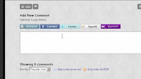 Disqus social comment widget from Disqus.com
