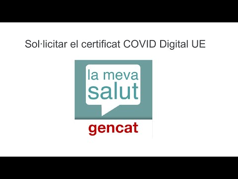 La Meva Salut (part 4) Sol·licitar el certificat COVID