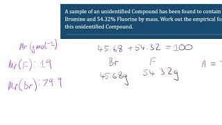 Two-Element, Element 1 Smallest, Direct – Emp. Formula from % Comp. (15)