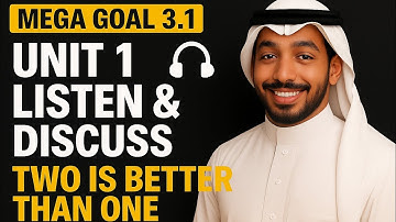 Two Is Better Than One 🤝 | Mega Goal 3.1 – Unit 1 Listen & Discuss | English Listening & Speaking