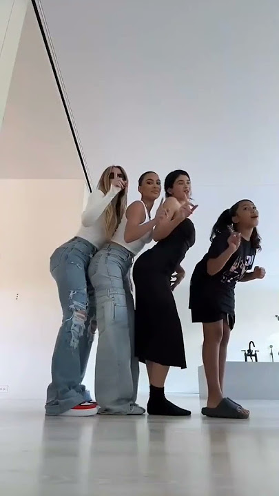 Kylie, Kim and Khloé join North on tiktok