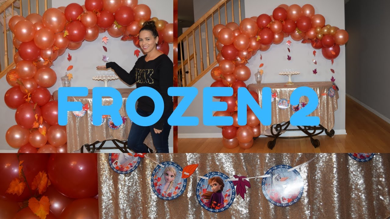 Guirnalda De Globos Frozen 2,5mts. Arco De Globos Armado