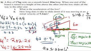 Incline plane system problems -physics