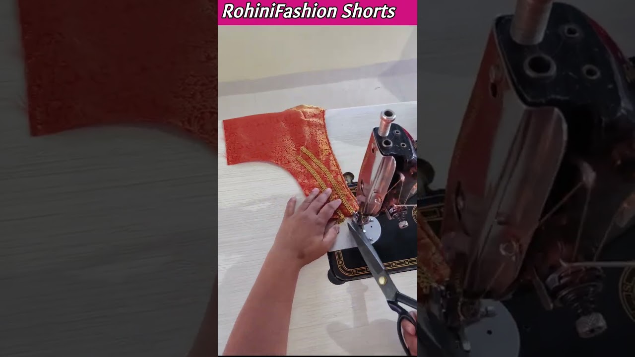 Simple blouse lace design 