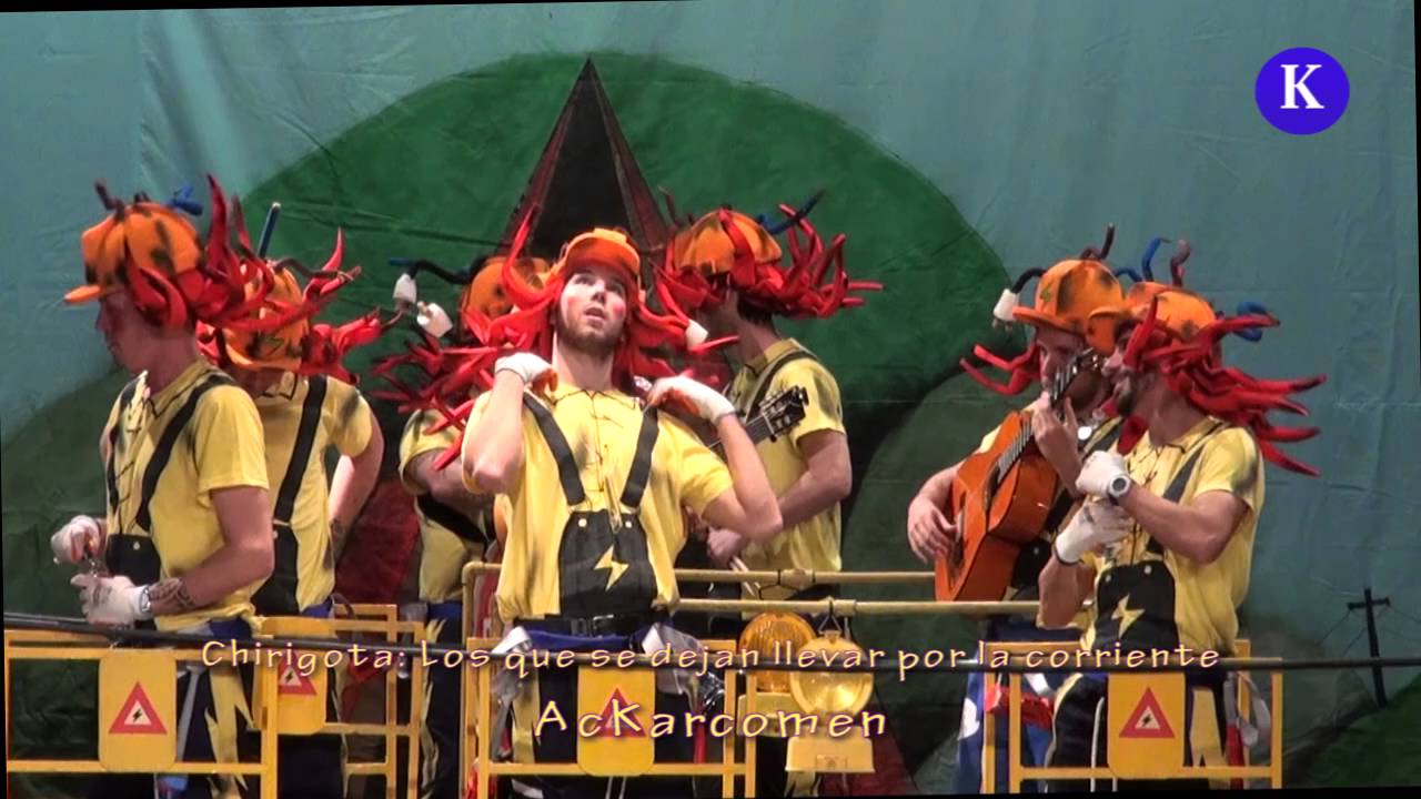 Chirigota: Los que se dejan llevar por la corriente de Burguillos - Carnaval de Carmona 2016 chirigota del canijo